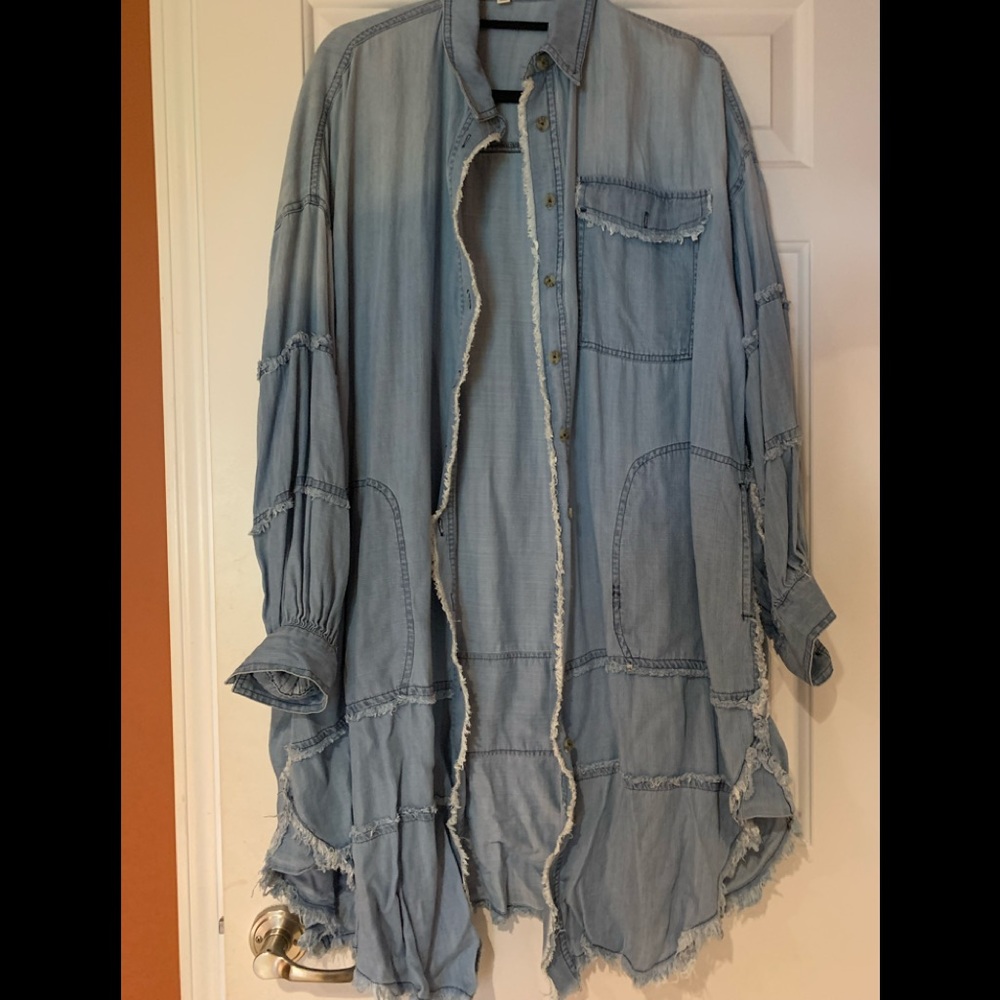 NWOT Easel brand denim shirt dress SUPER ADORABLE!!!